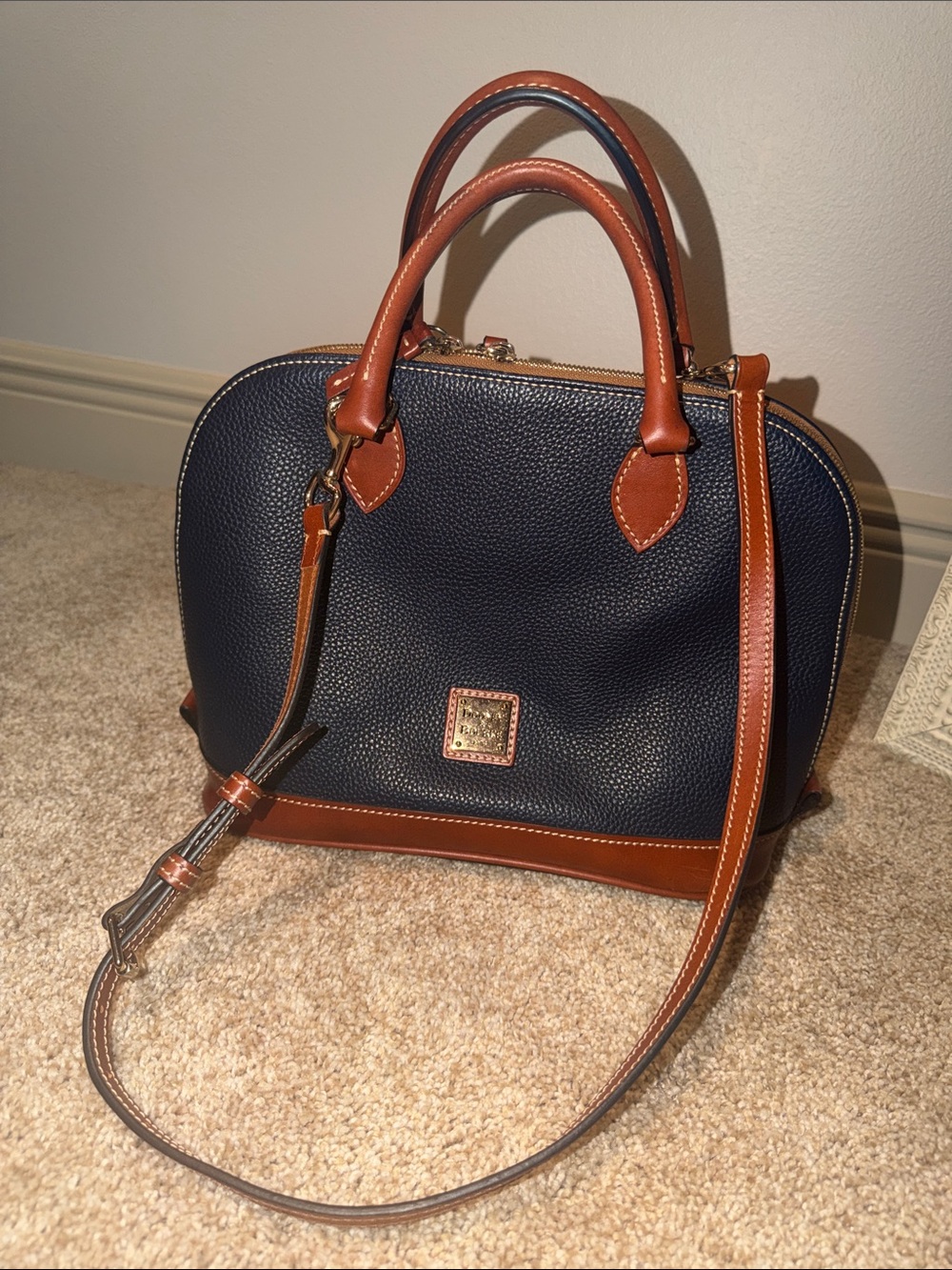 Dooney & Bourke Pebble Grain Zip Zip Satchel